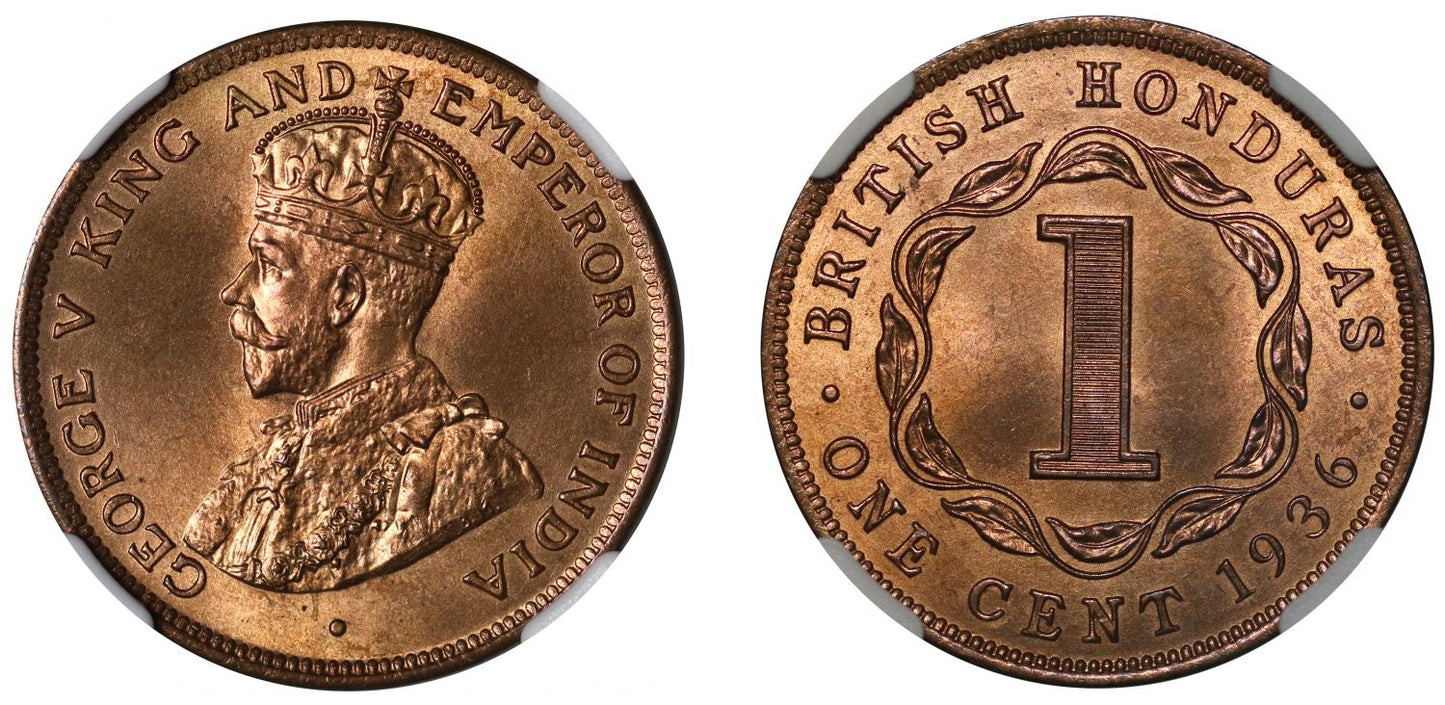 British Honduras, Cent, 1936.