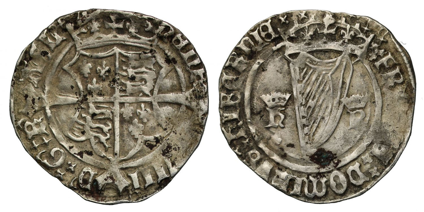 Ireland, Henry VIII (1509-47), harp Groat