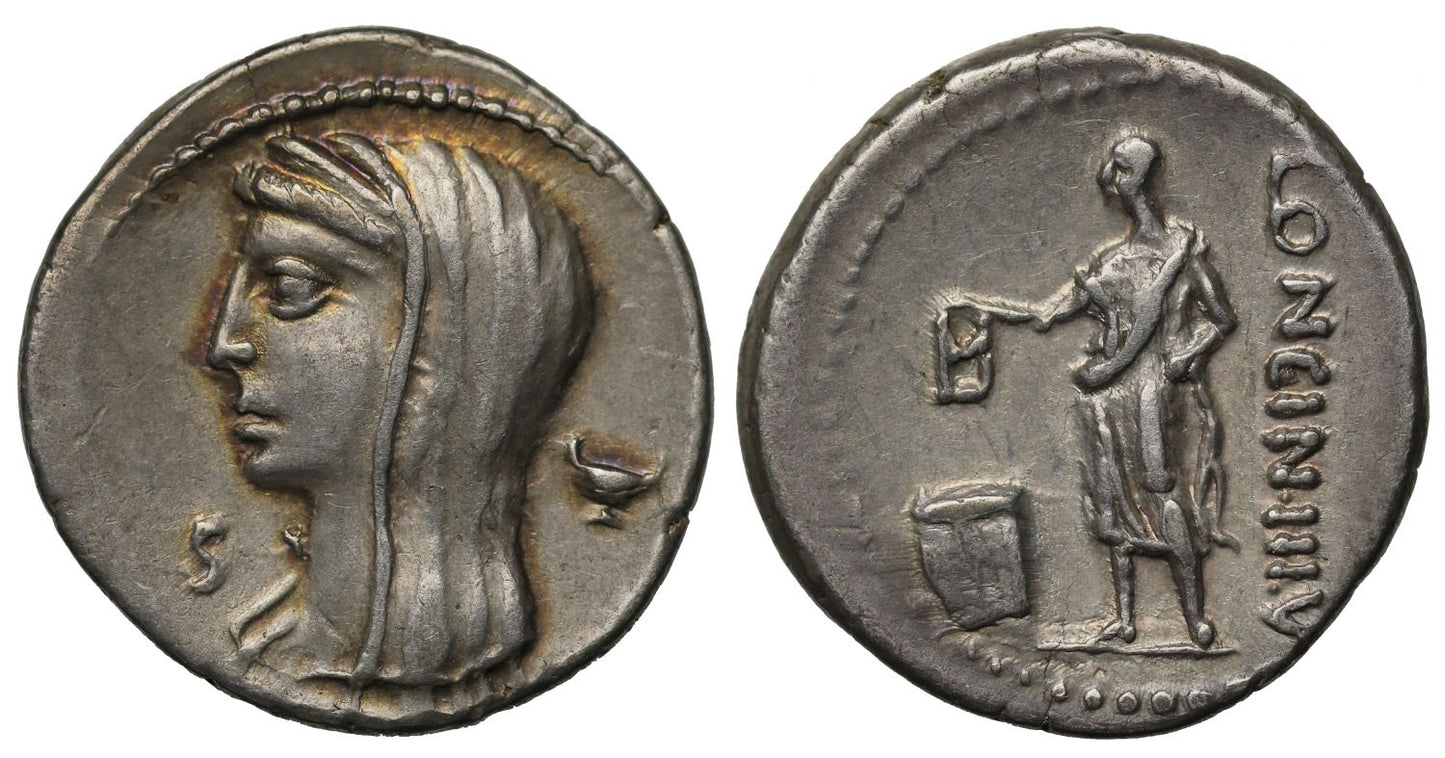 L. Cassius Longinus, Silver Denarius