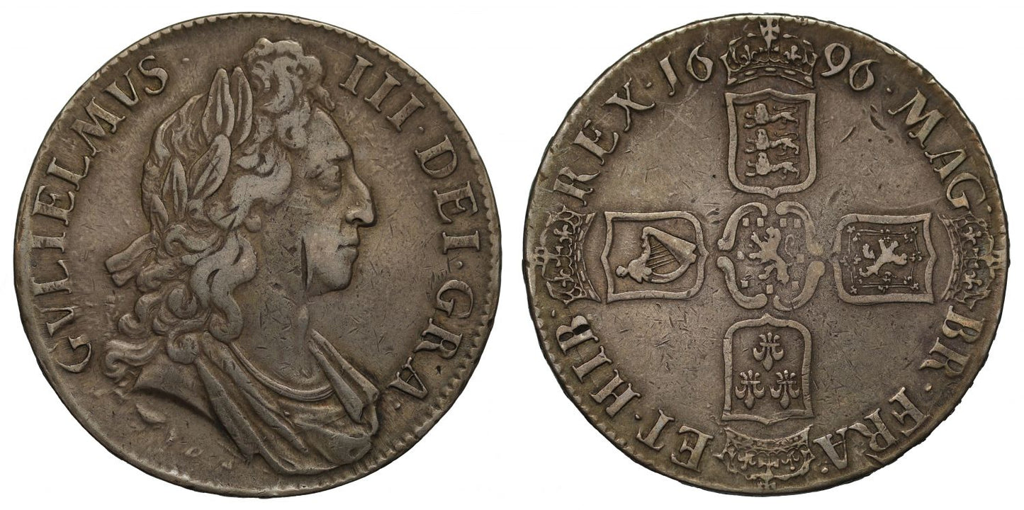 William III 1696 Crown, first bust OCTAVO