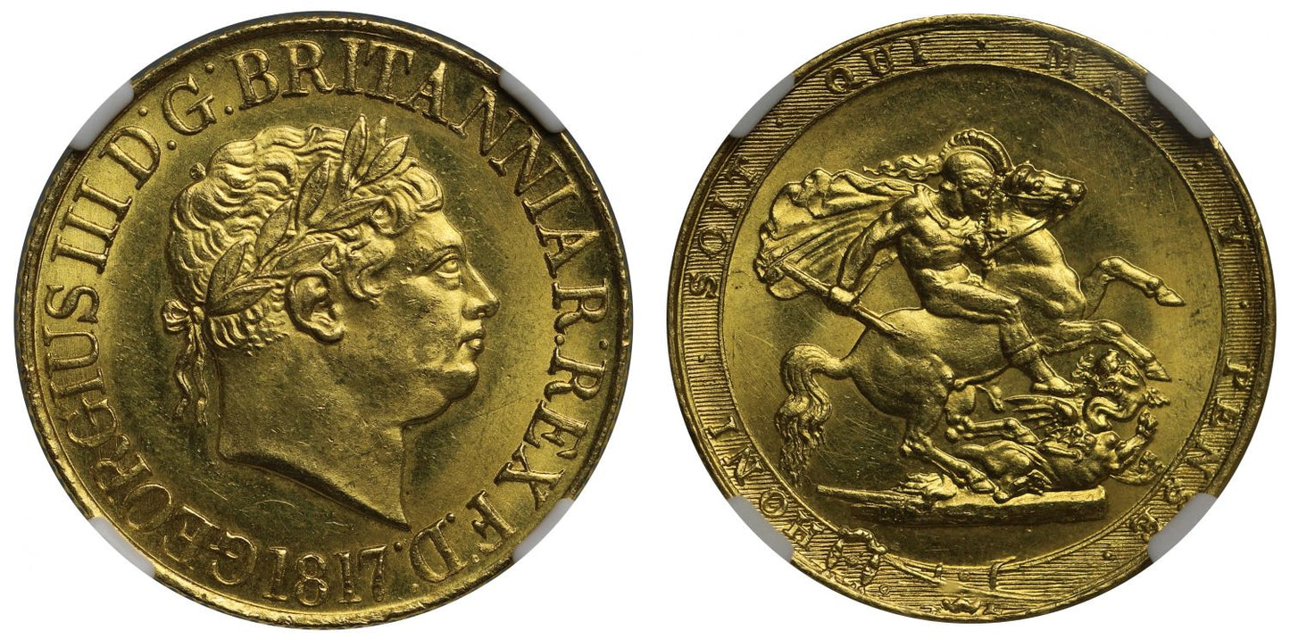 George III 1817 Sovereign MS63