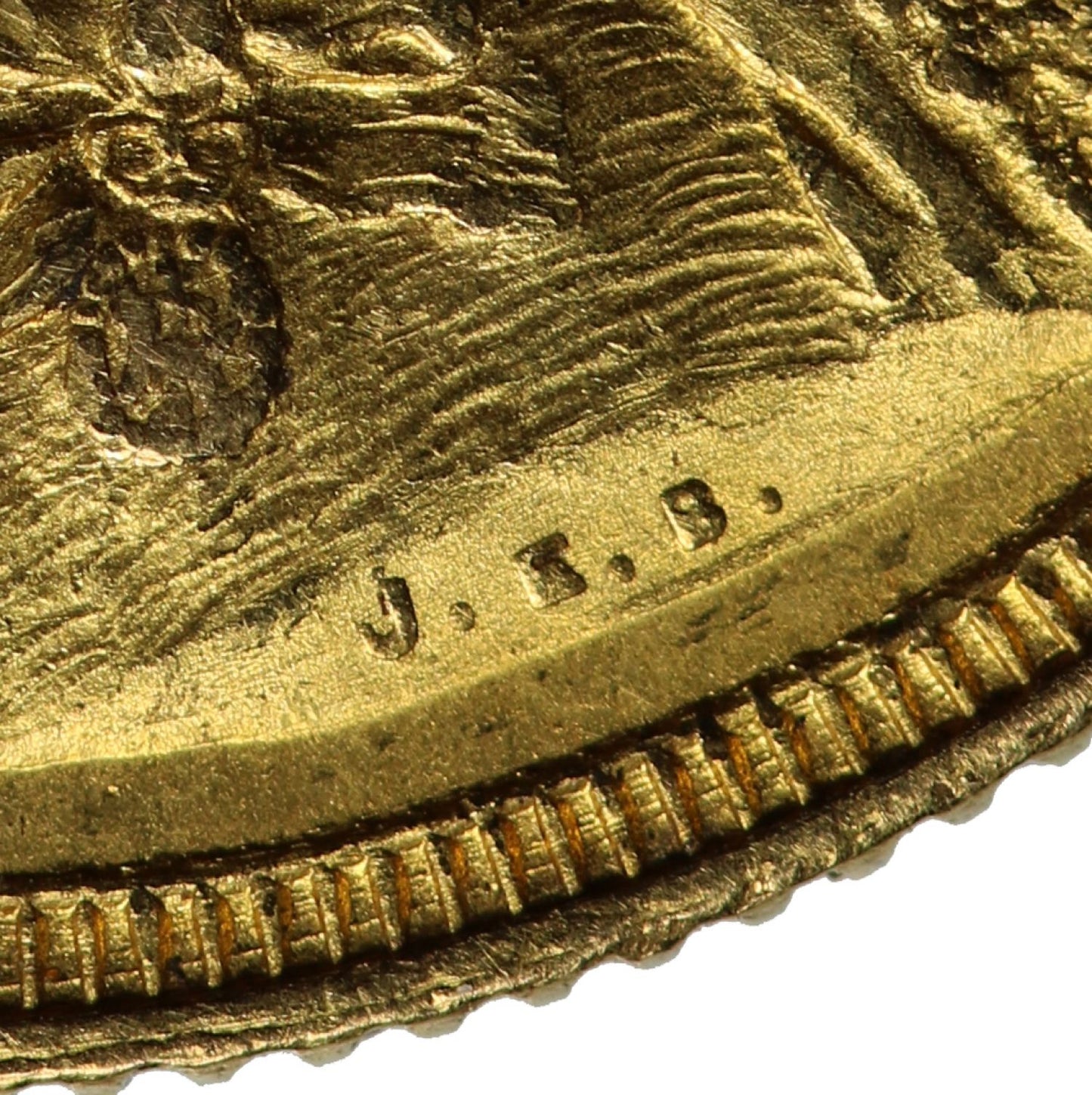 Sovereign 1887 London, hooked J, JEB close together (DISH L1)