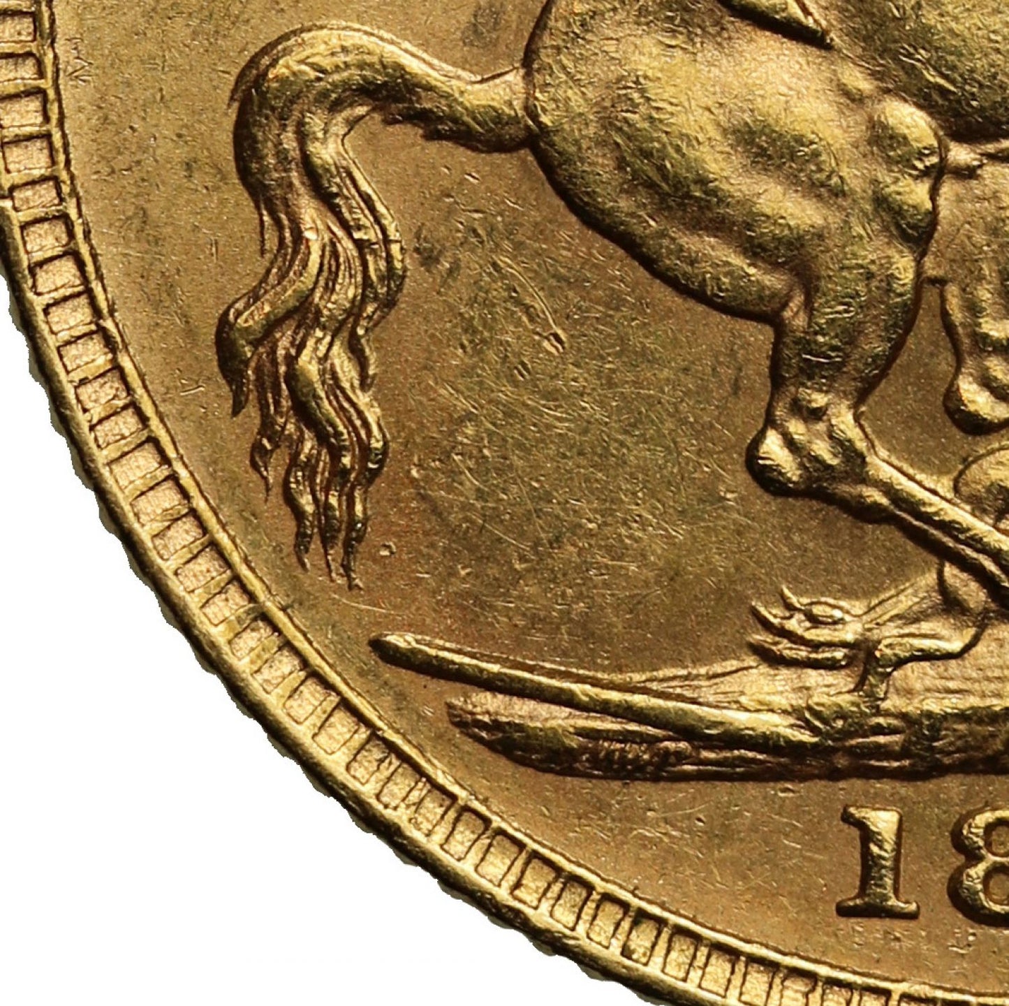 Sovereign 1891 London, long tail (DISH L15)