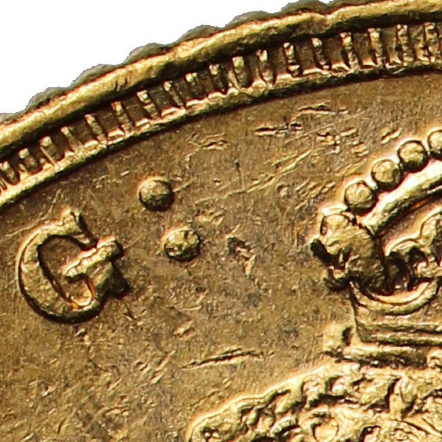 Sovereign 1888 Melbourne, first legend (DISH M9)