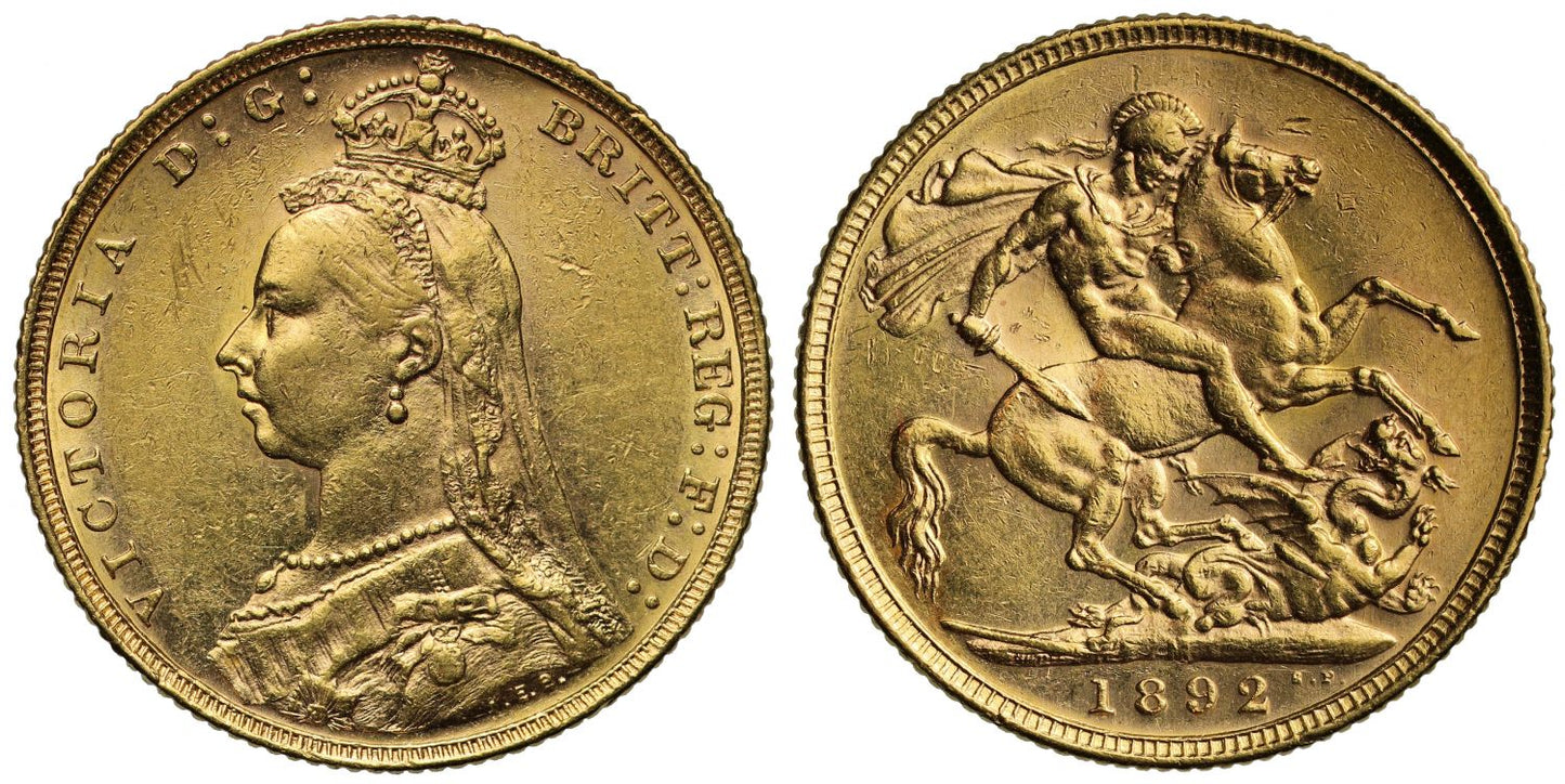 Sovereign 1892 Melbourne, long tail (DISH M17)