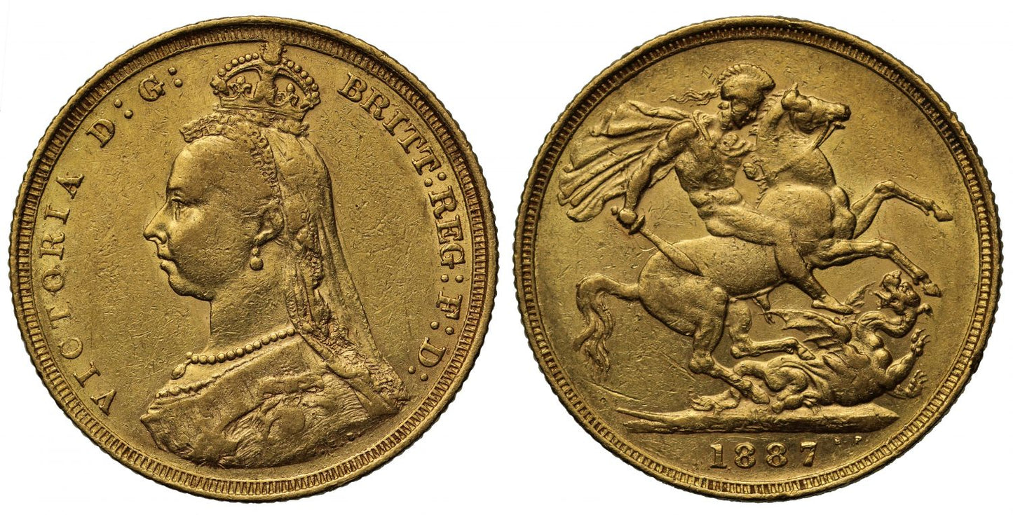 Victoria 1887 S Sovereign DISH S4 R4