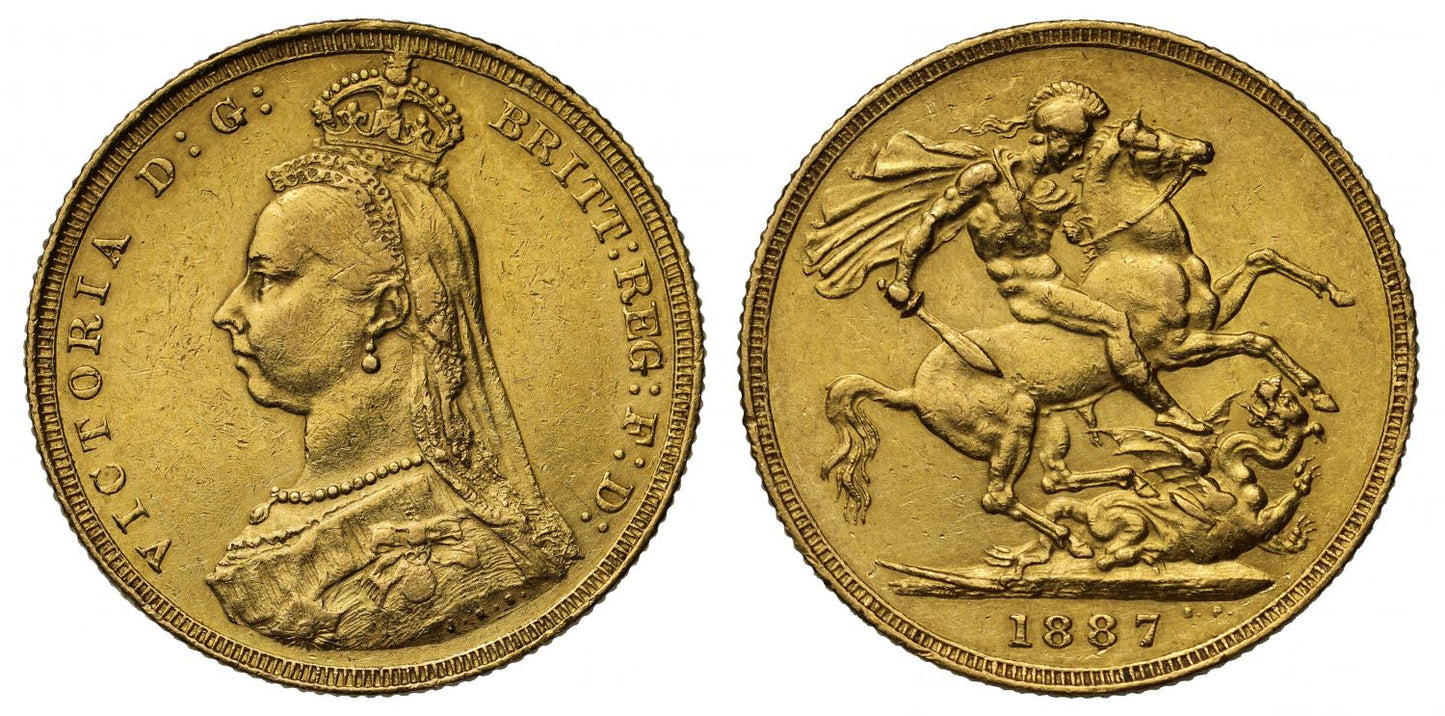 Victoria 1887 Sovereign Dish L3