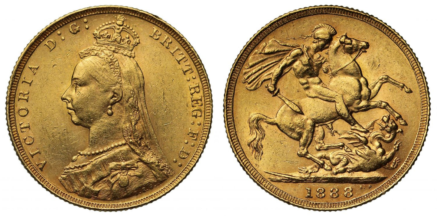 Victoria 1888 Sovereign 1888 Dish L9