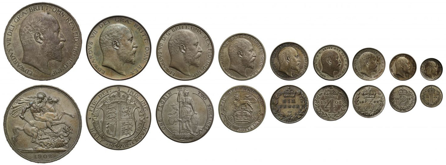 Edward VII 1902 proof Set Five Pounds down