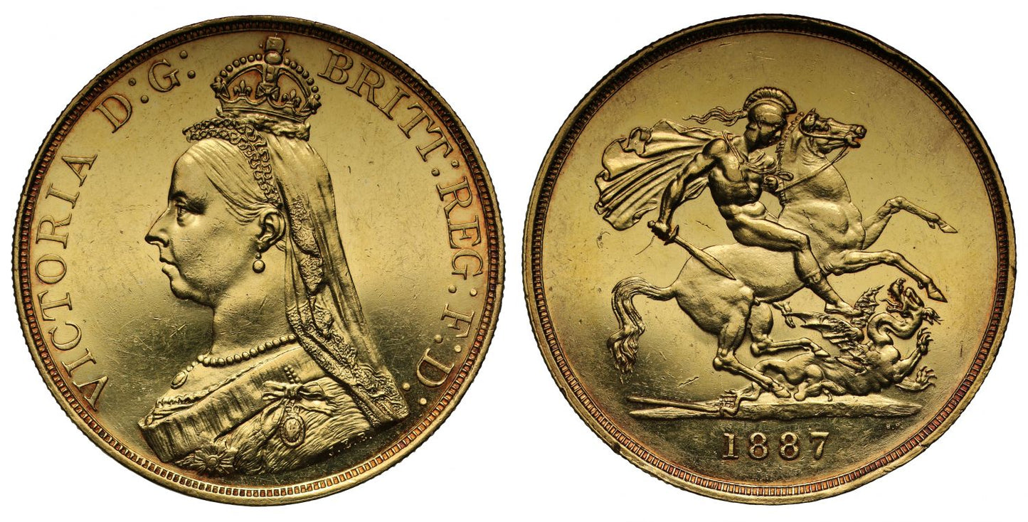 Victoria 1887 Jubilee Five-Pounds