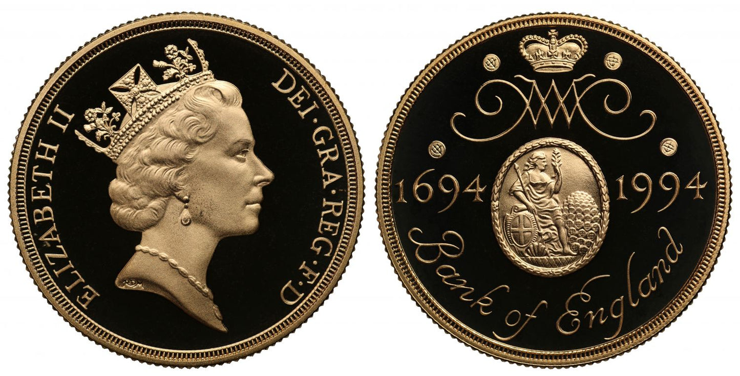 Elizabeth II 1994 gold mule Two-Pounds PF70 ULTRA CAMEO