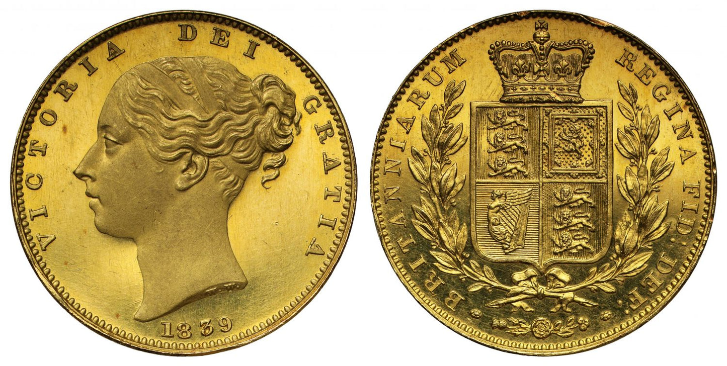 Victoria 1839 Proof Sovereign