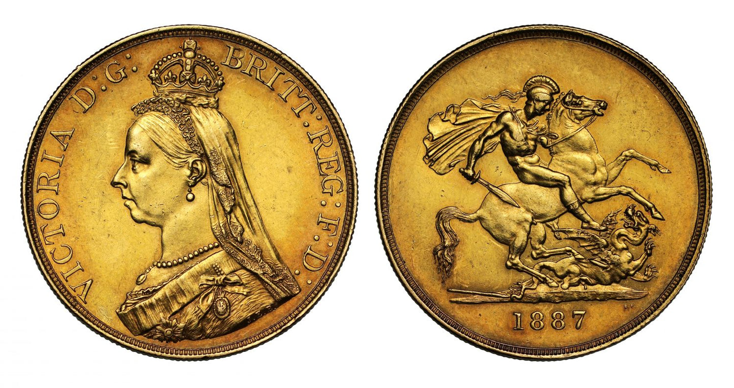 Victoria 1887 Five-Pounds, Golden Jubilee issue