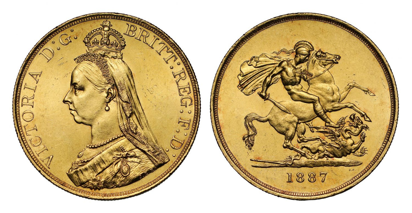 Victoria 1887 Five-Pounds, Golden Jubilee Issue