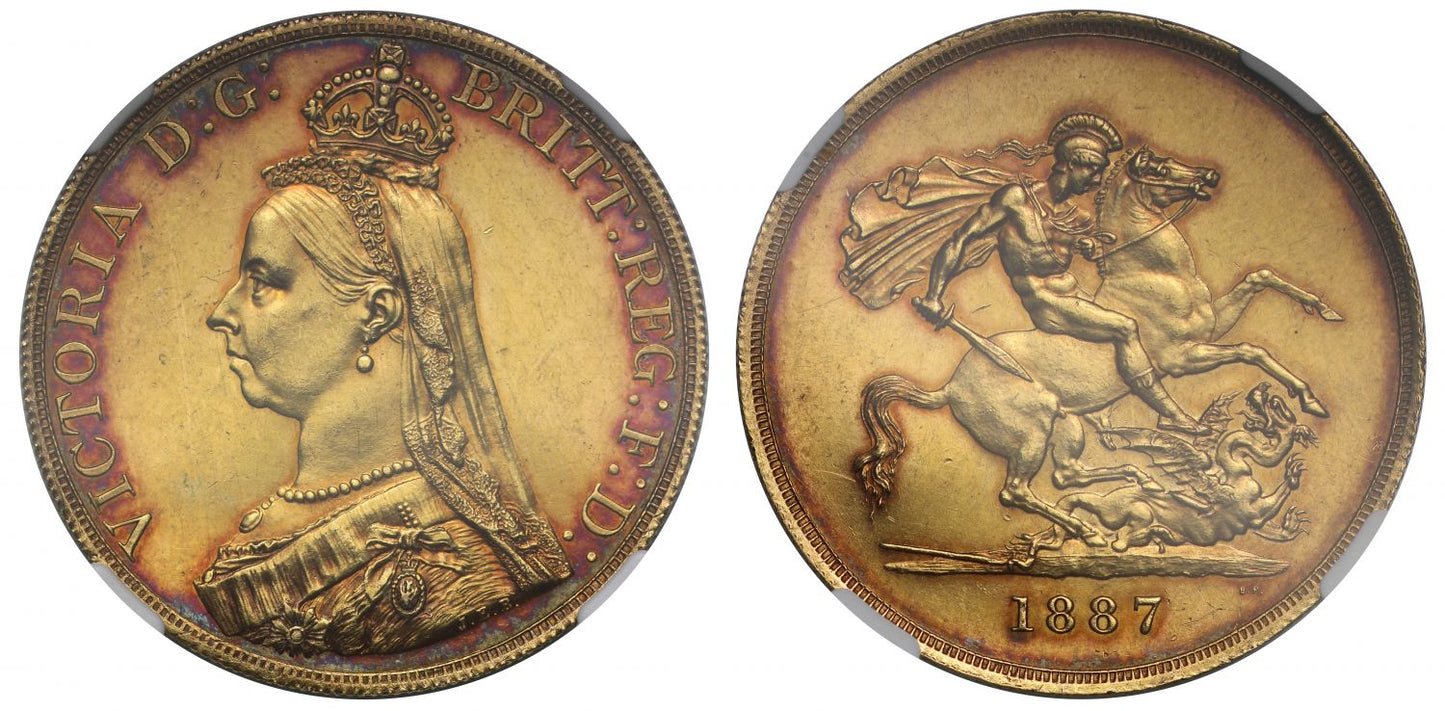 Victoria 1887 Five-Pounds MS61