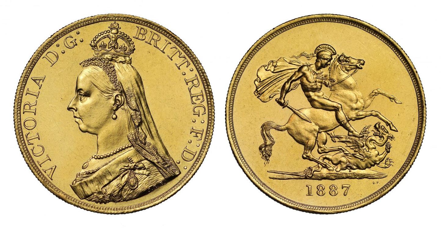 Victoria 1887 Five-Pounds, Golden Jubilee Issue