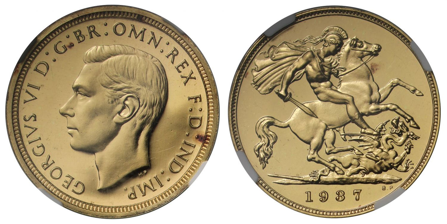 George VI 1937 Proof Half-Sovereign