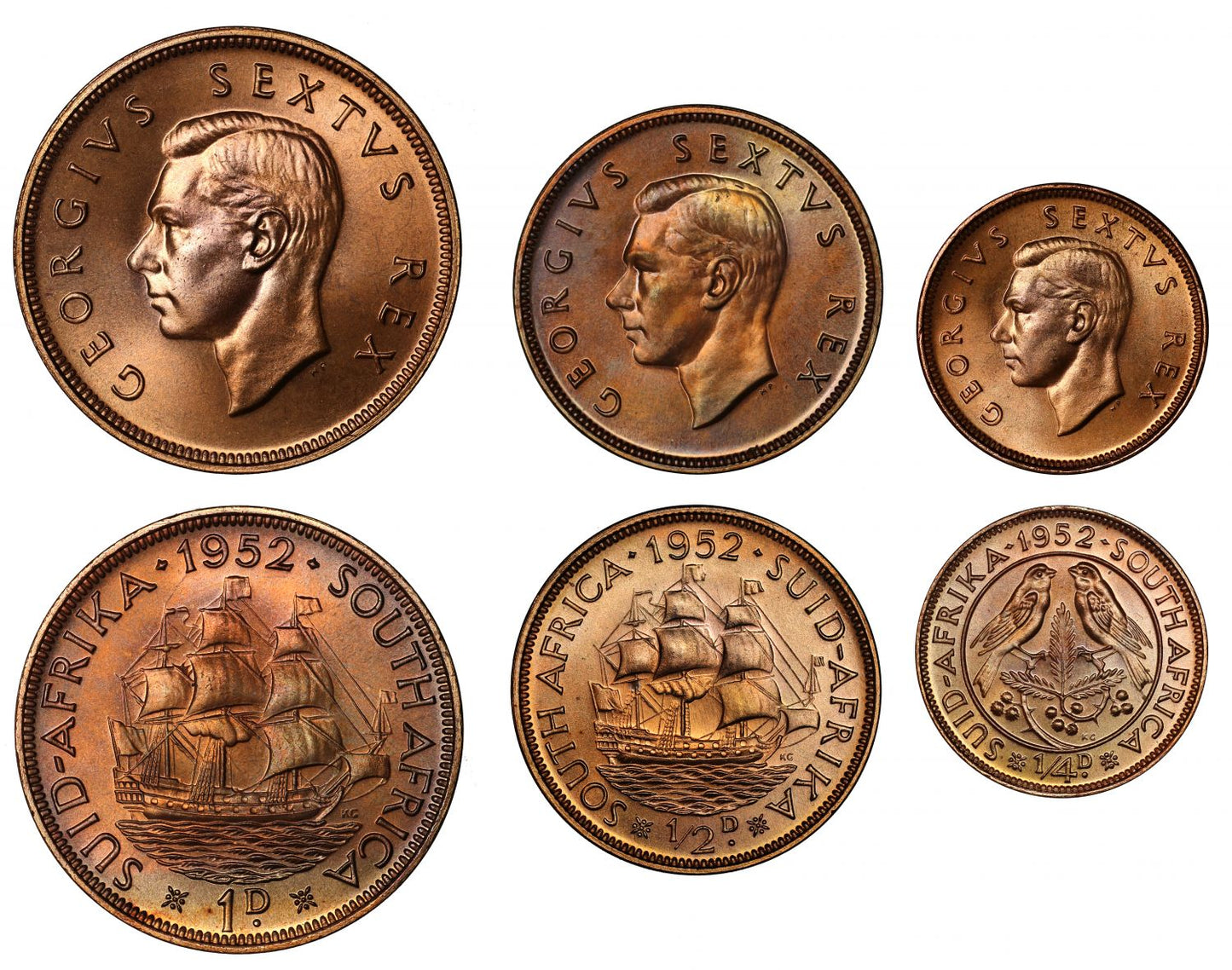 South Africa, George VI 1952 proof Set., ex W.V.R. Baldwin