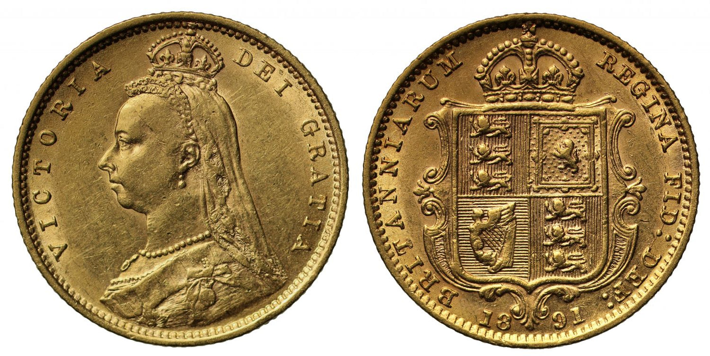 Victoria 1891 Half-Sovereign