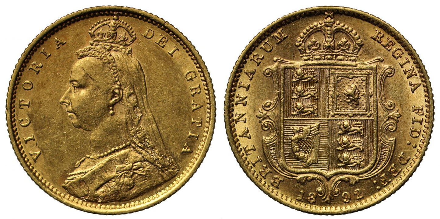 Victoria 1892 Half-Sovereign