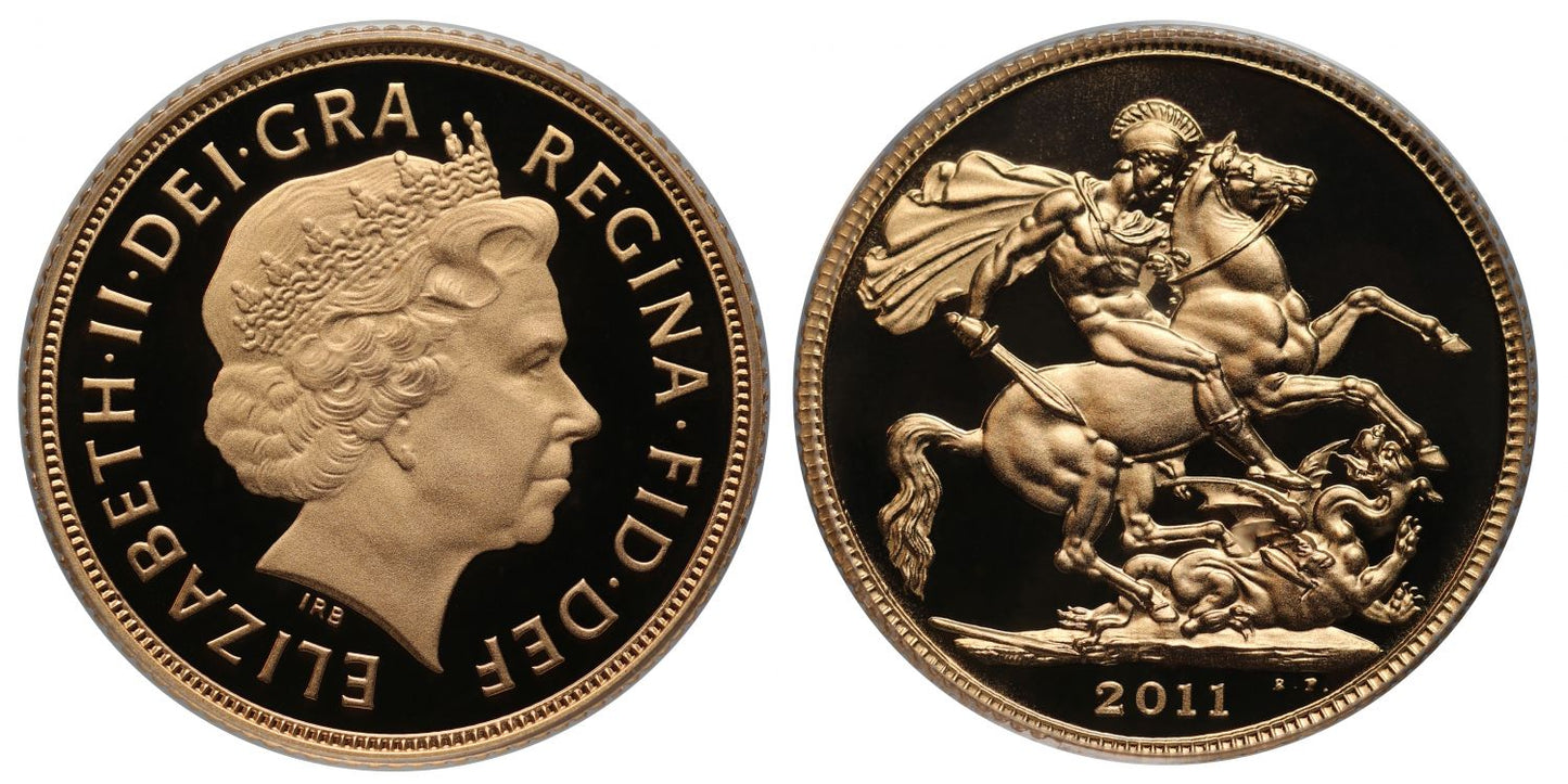 Elizabeth II 2011 proof Sovereign PR70 DEEP CAMEO
