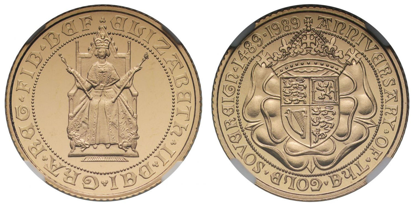 Elizabeth II 1989 proof Half-Sovereign PF69 ULTRA CAMEO