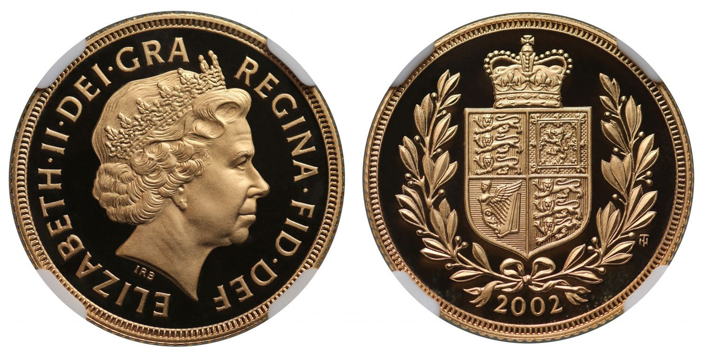 Elizabeth II 2002 proof Sovereign PF69 ULTRA CAMEO