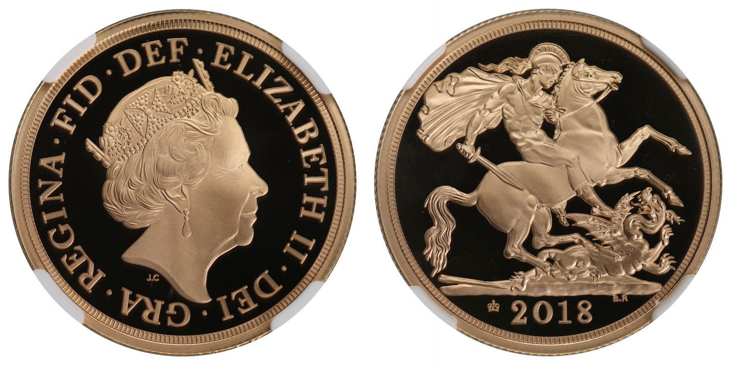 Elizabeth II 2018 proof Two-Pounds PF70 ULTRA CAMEO