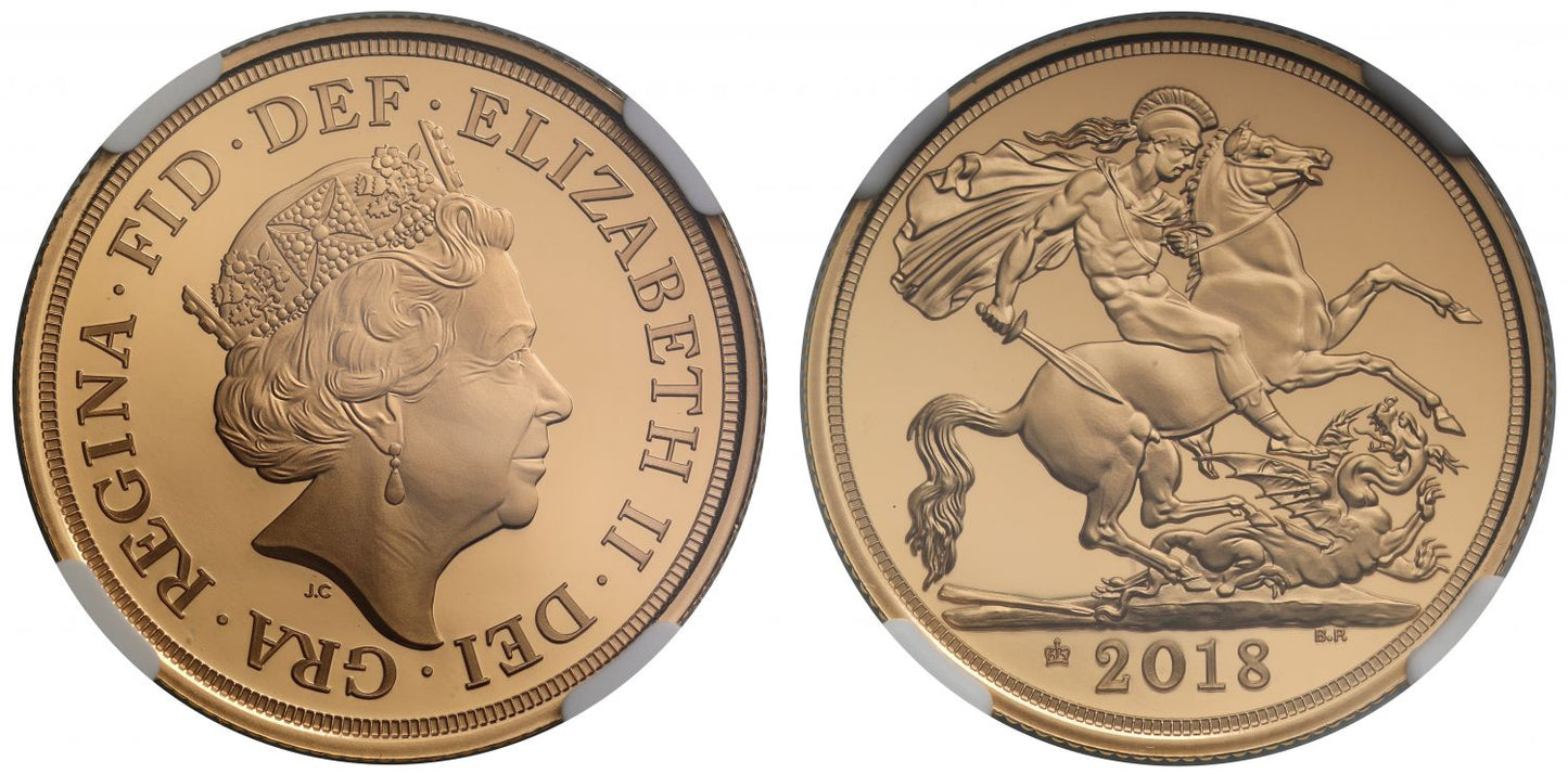 Elizabeth II 2018 proof Two-Pounds PF70 ULTRA CAMEO