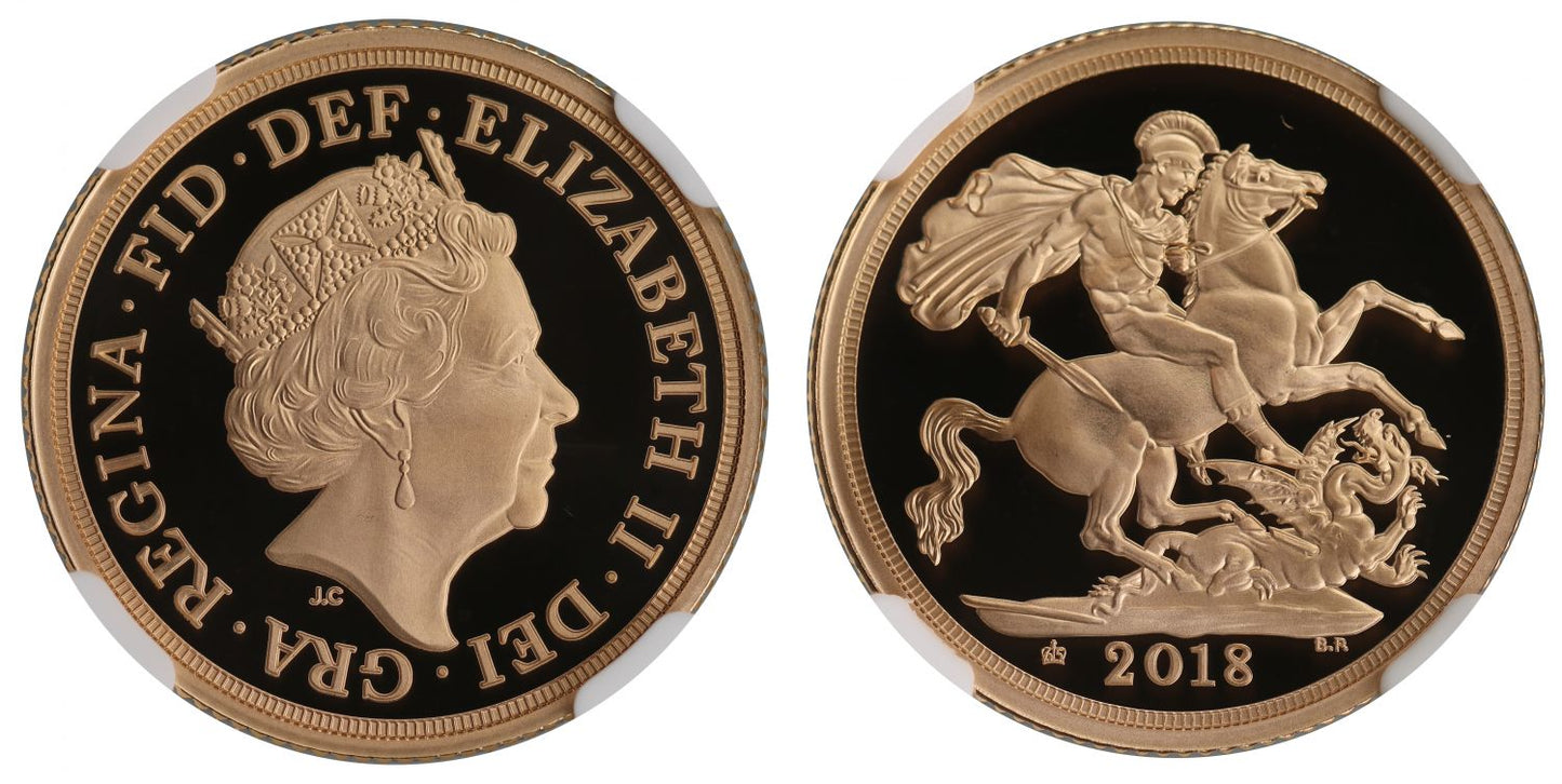 Elizabeth II 2018 proof Sovereign PF69 ULTRA CAMEO