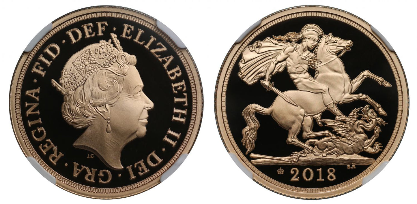 Elizabeth II 2018 proof Two-Pounds PF70 ULTRA CAMEO
