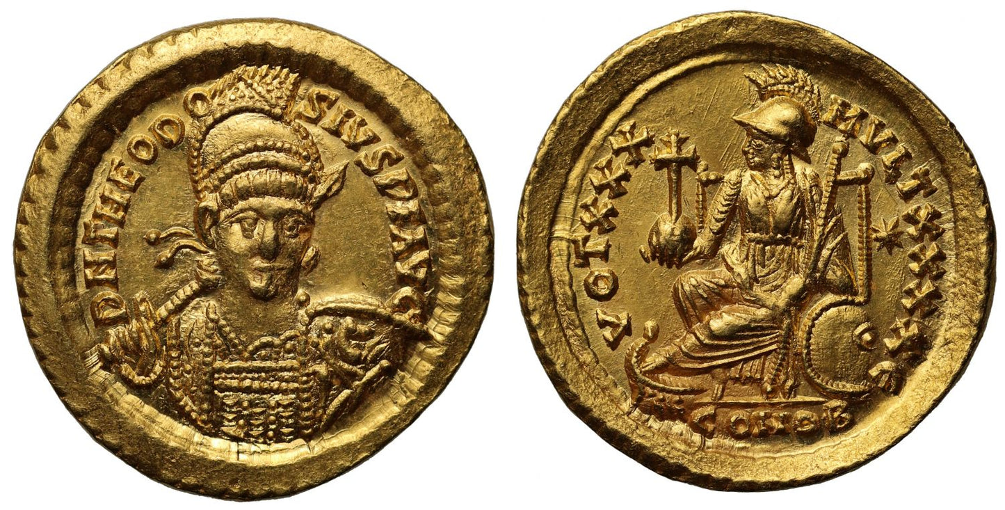 Theodosius II, Gold Solidus