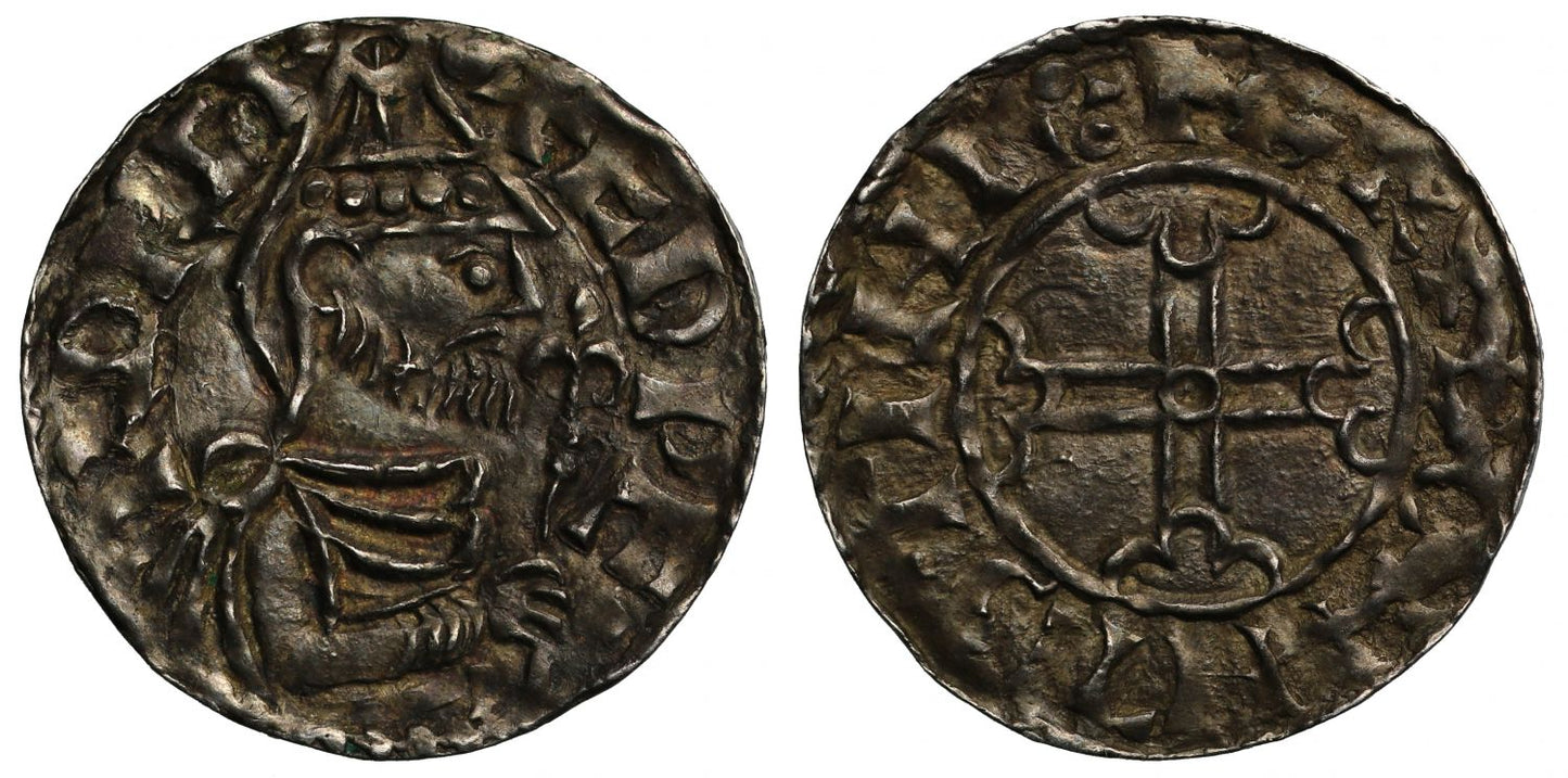 Edward the Confessor Penny, Pointed helmet type, Hastings, Brid