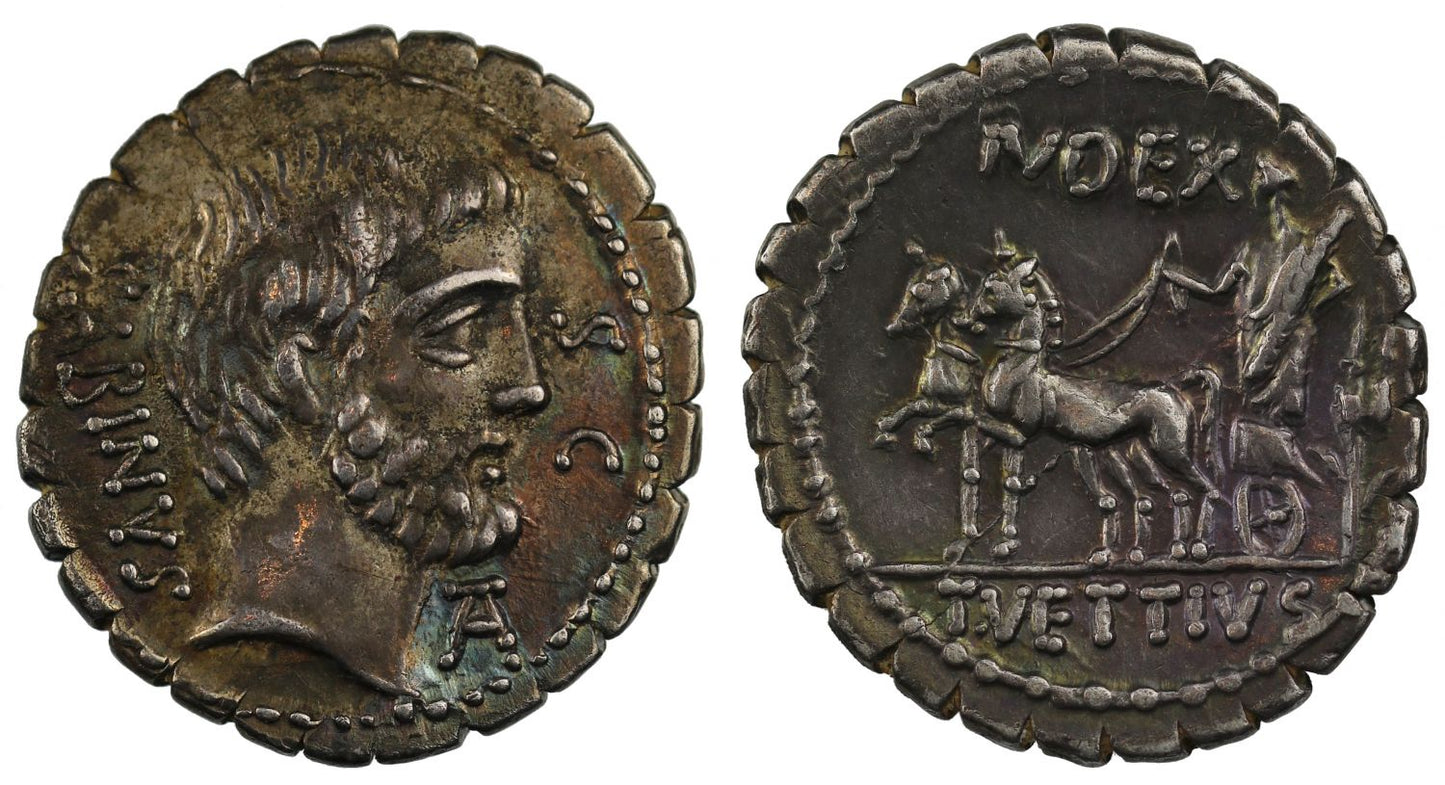 T. Vettius Sabinus, Silver Denarius