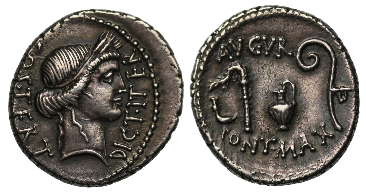 Julius Caesar, Silver Denarius