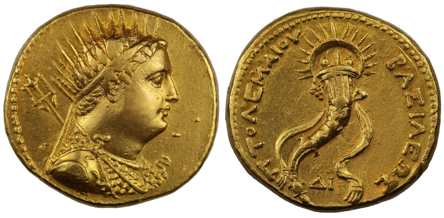Kingdom of Egypt, Ptolemy III, Gold Oktodrachm, Alexandria