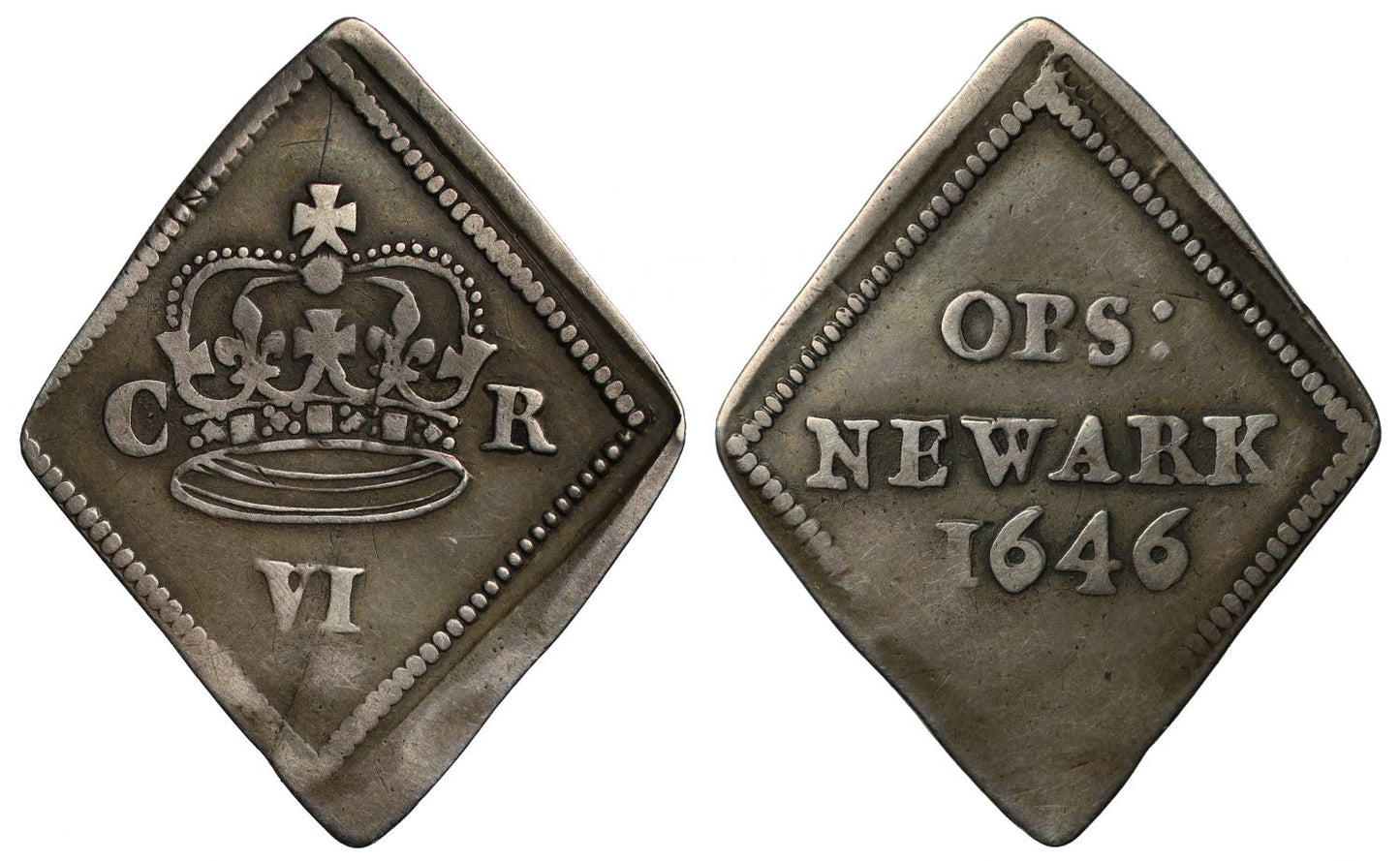 Charles I 1646 Newark Sixpence