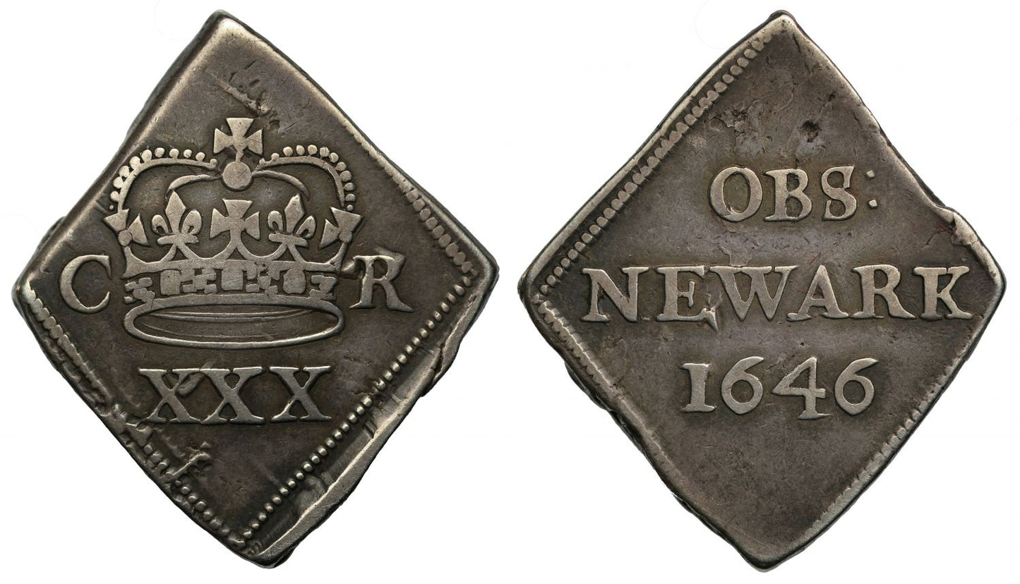 Charles I 1646 Newark Halfcrown