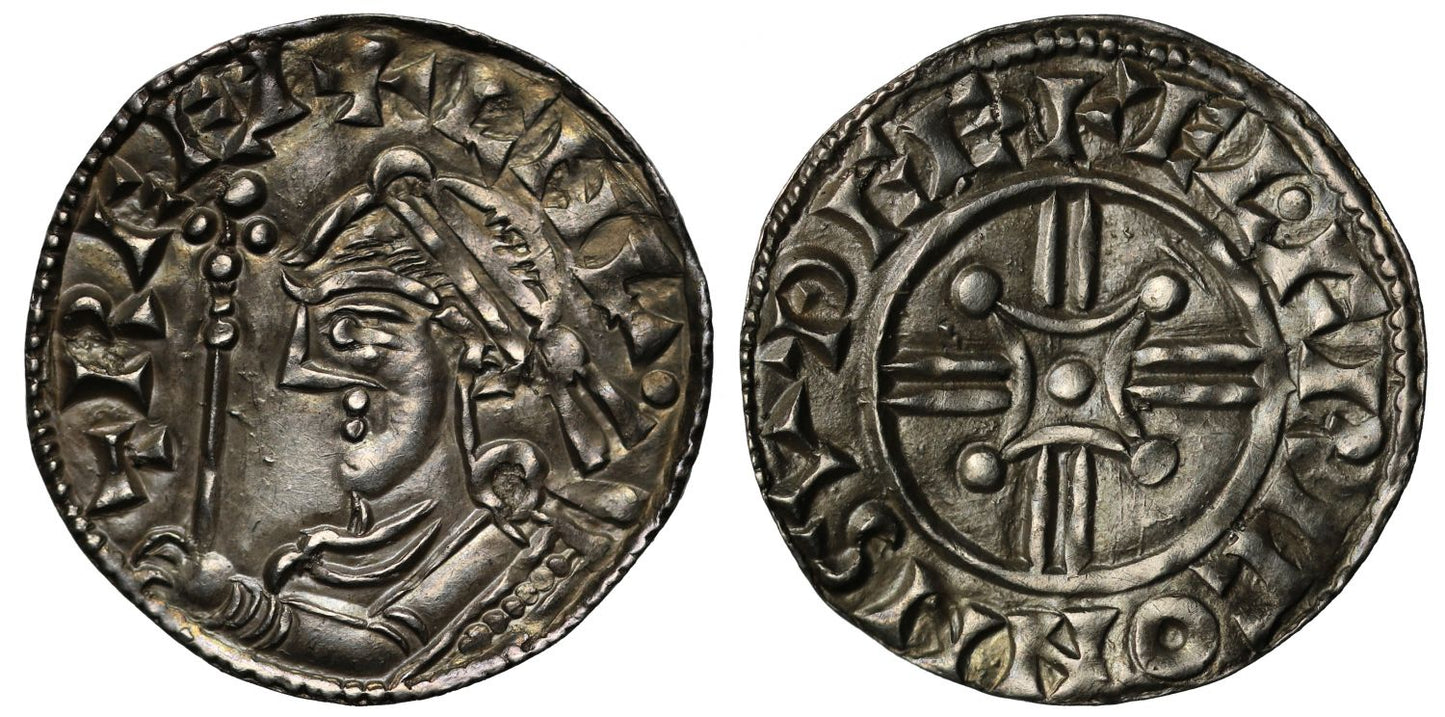Harthacanute Penny, in name Canute, Southwark, Aelfwig