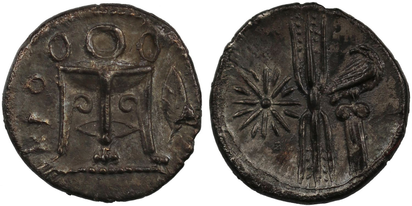 Italy, Bruttium, Kroton, Silver Triobol