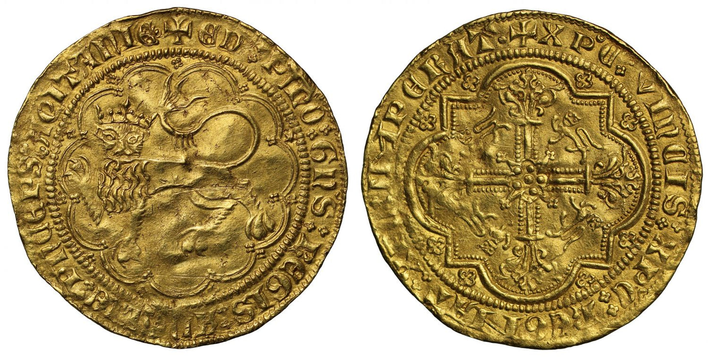 Anglo-Gallic, Edward the Black Prince Leopard d'Or, AGC 150 dies 1/a