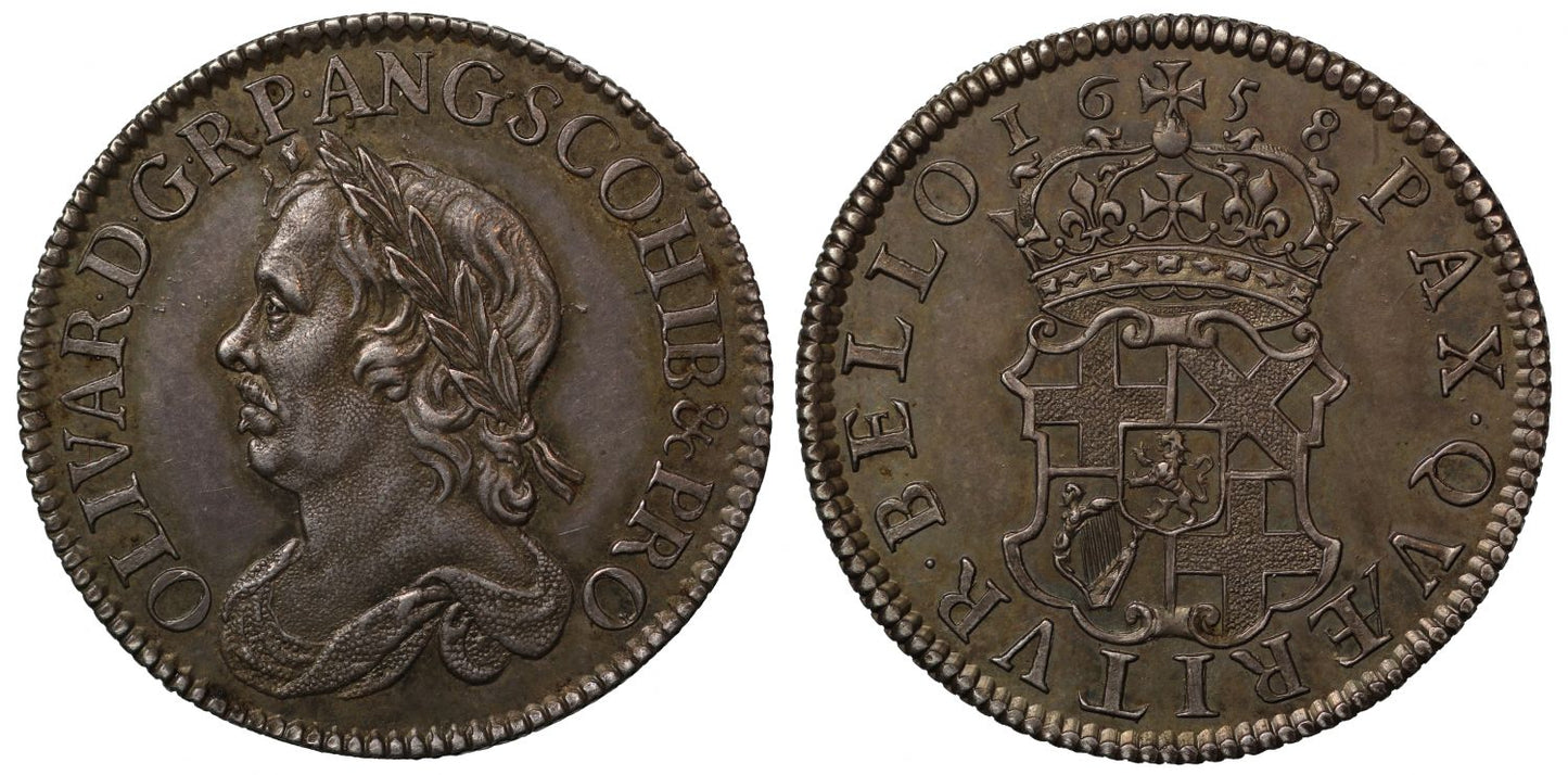 Oliver Cromwell 1658 Shilling MS61