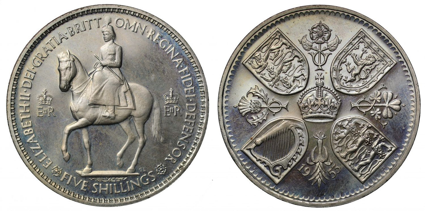Elizabeth II 1953 Proof Crown PF64 Cameo