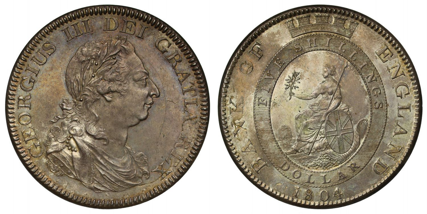 George III 1804 Bank of England Dollar, plate coin