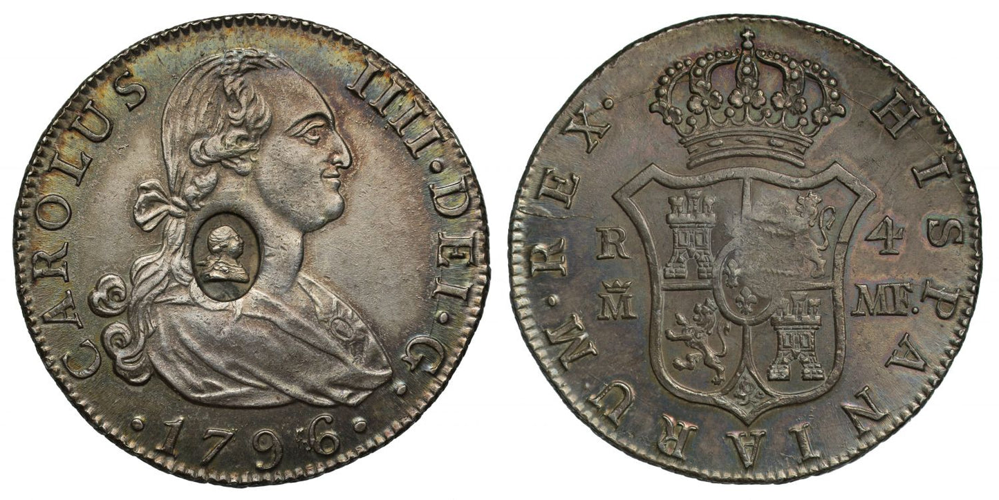 George III oval countermark Half Dollar
