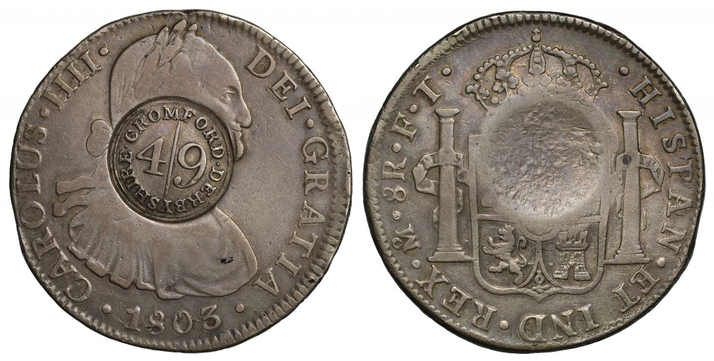 Cromford 4/9 countermark Dollar