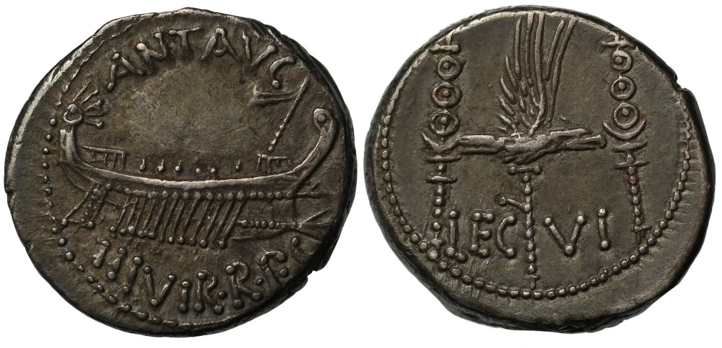 Mark Antony, Silver Denarius