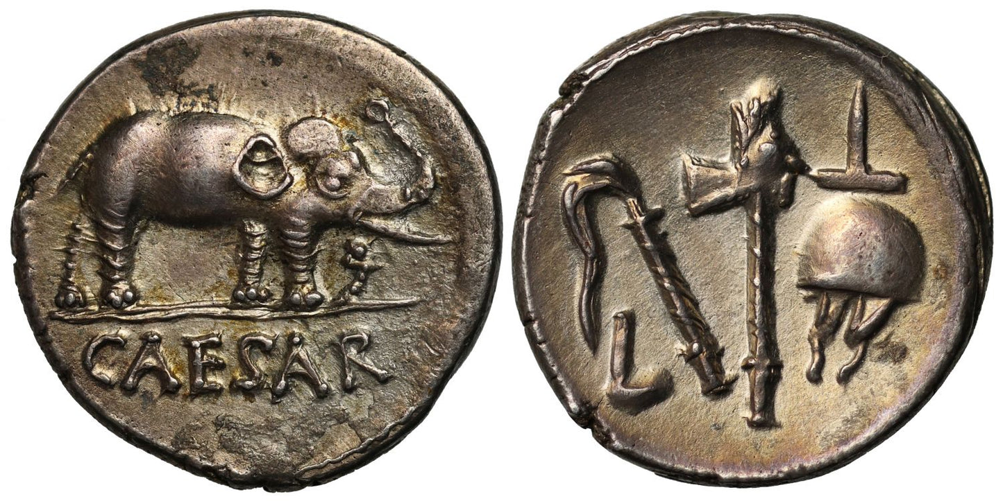 Julius Caesar, Silver Denarius