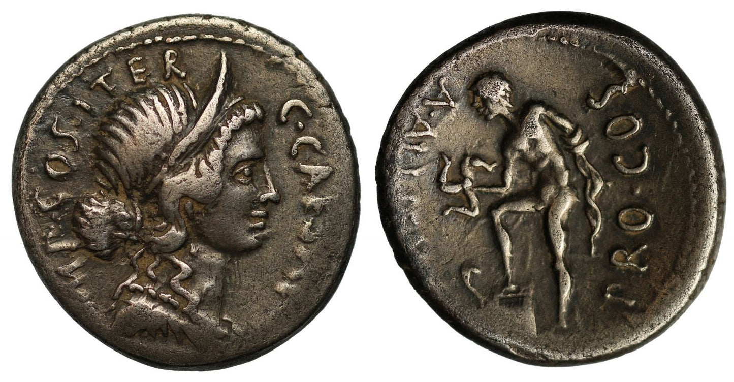 Julius Caesar, Silver Denarius