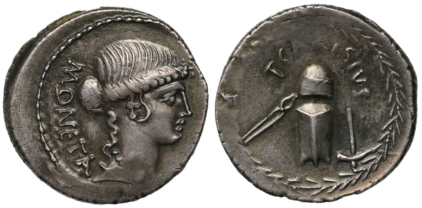 T. Carisius, Silver Denarius